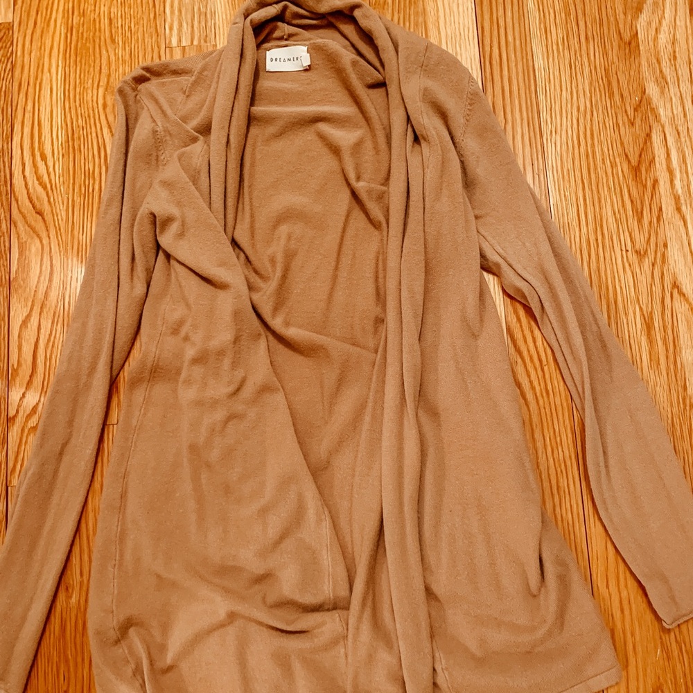 Dreamers tan cardigan - Picture 3 of 7